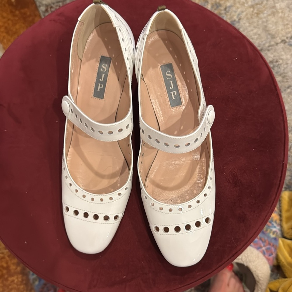 SJP by Sarah Jessica Parker Tartt Pumps - White Patent Leather